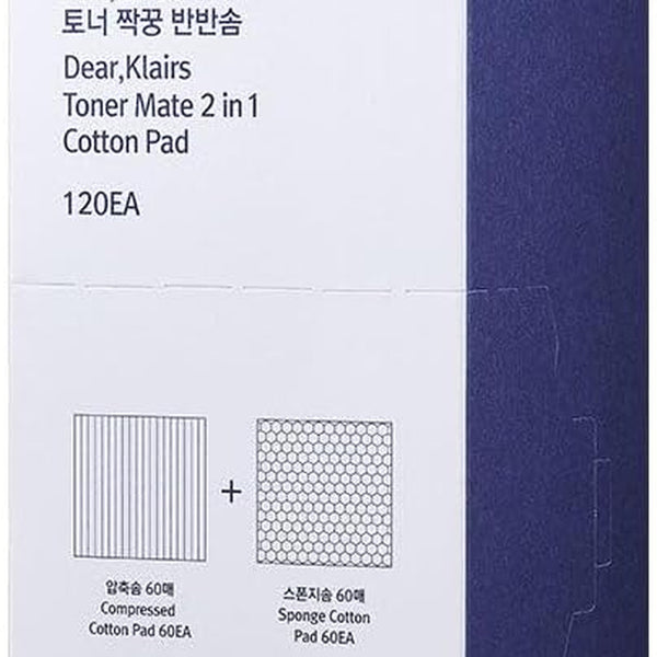 Almohadillas de Algodón Toner Mate envase frontal de la caja.