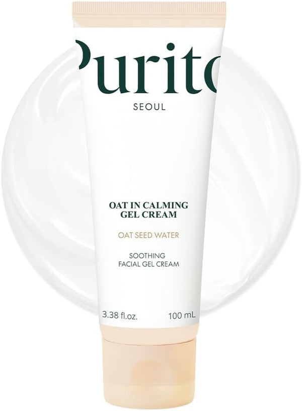 Gel Crema Calmante de Avena Purito envase frontal de 100 ml.