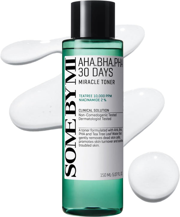 Tónico Exfoliante AHA BHA PHA Some By Mi envase frontal de 150 ml.