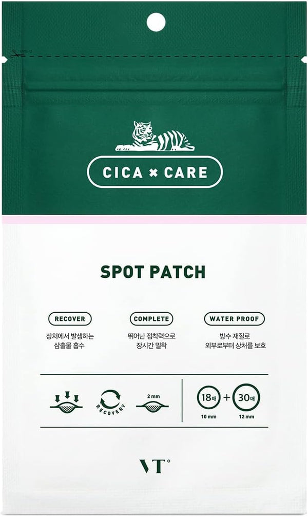 Parches Cica Care VT Cosmetics envase de 48 unidades.