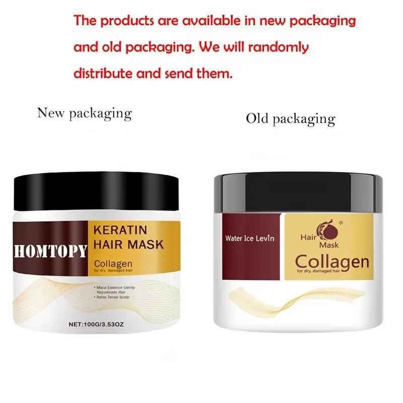 Collagen Hair Mask Argan Oil Deep Repair aplicación en el cabello