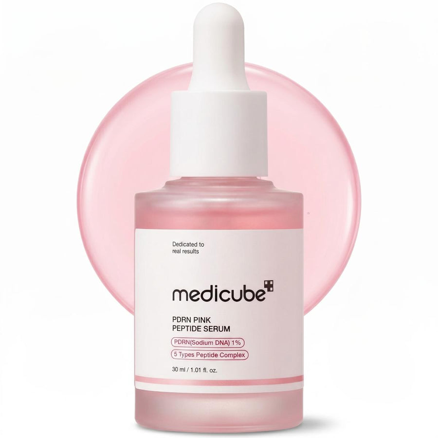 Medicube PDRN Pink Peptide Serum envase frontal de 30 ml