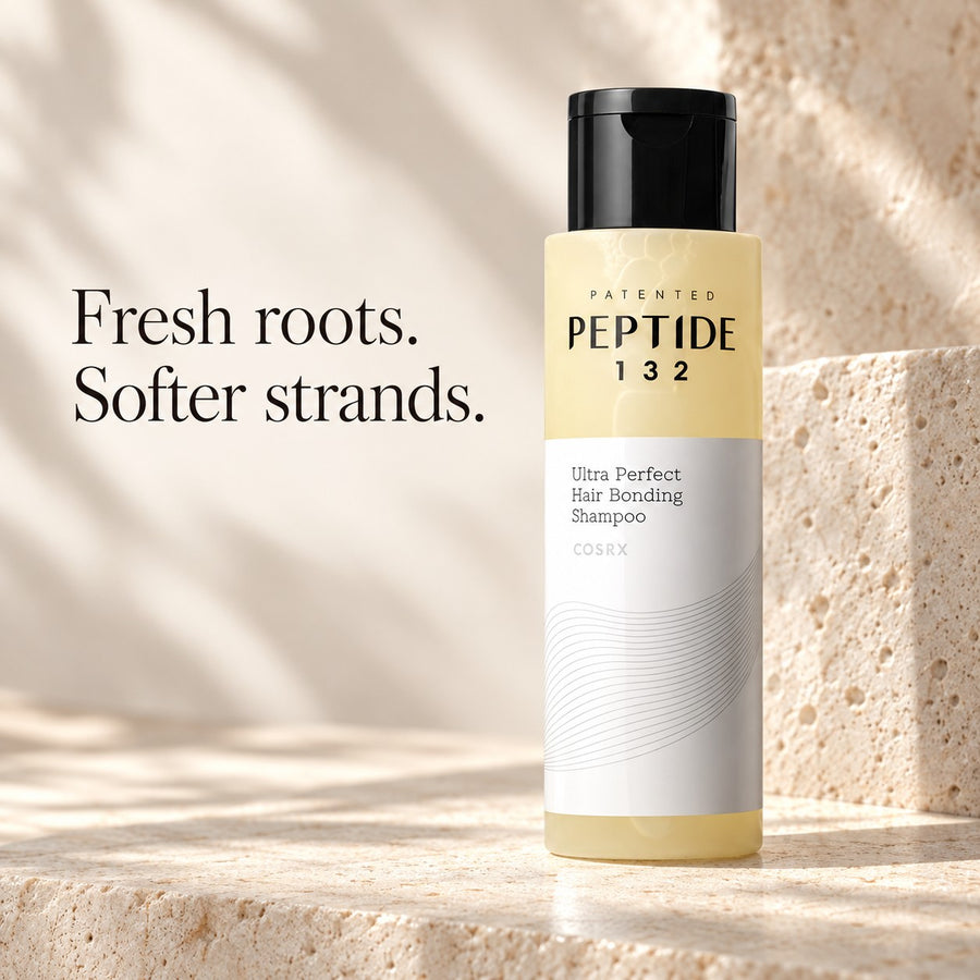 Champú COSRX Peptide-132 en ambiente con luz natural
