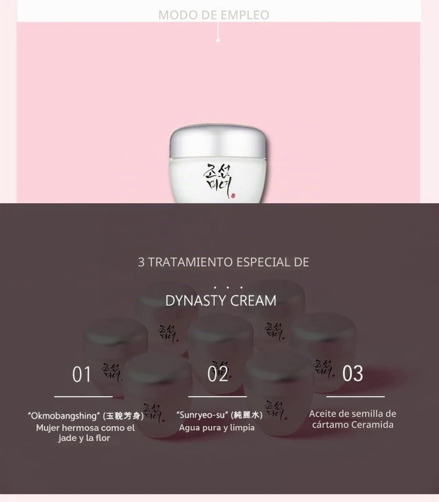 Beauty of Joseon Dynasty Cream aplicación sobre la piel