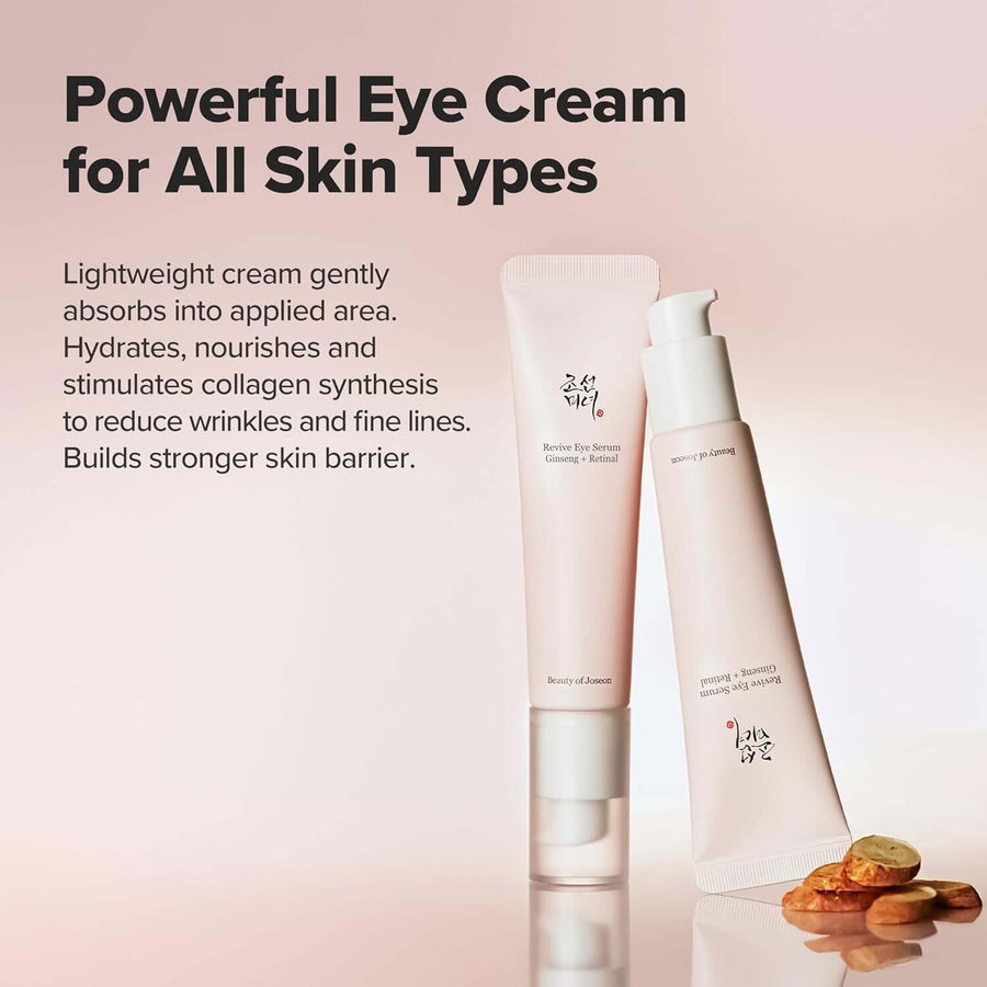 Dúo de sérum y esencia de ginseng Beauty of Joseon botellas de 150 ml y 30 ml.