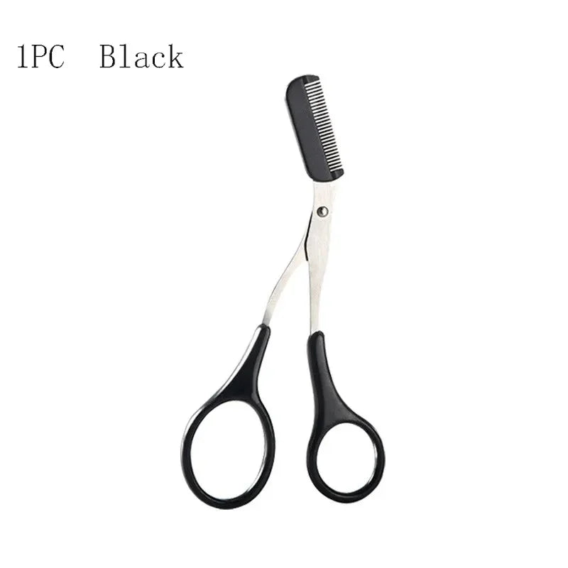 Tijeras para Cejas con Peine de acero inoxidable
