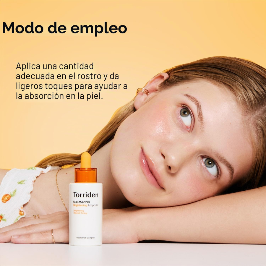 Ampolla Iluminadora Vitamina C Torriden Cellmazing ácido 3-O-etil ascórbico a 19.950 ppm