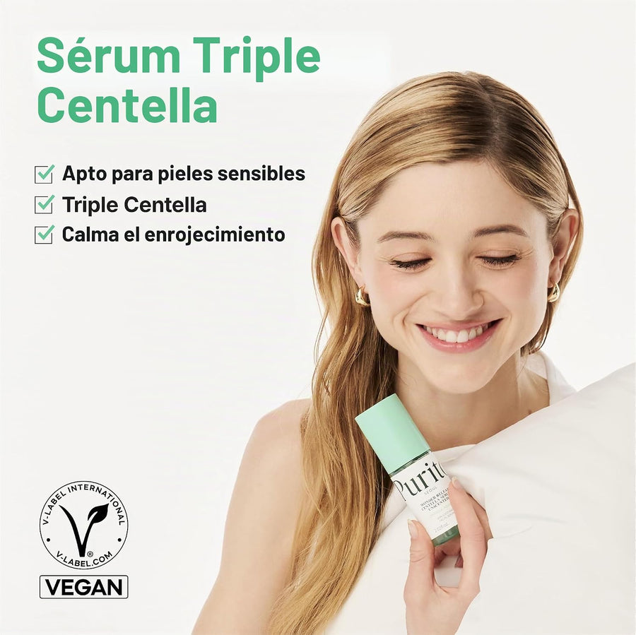 Sérum de Centella Sin Perfume Purito textura gel de la fórmula.