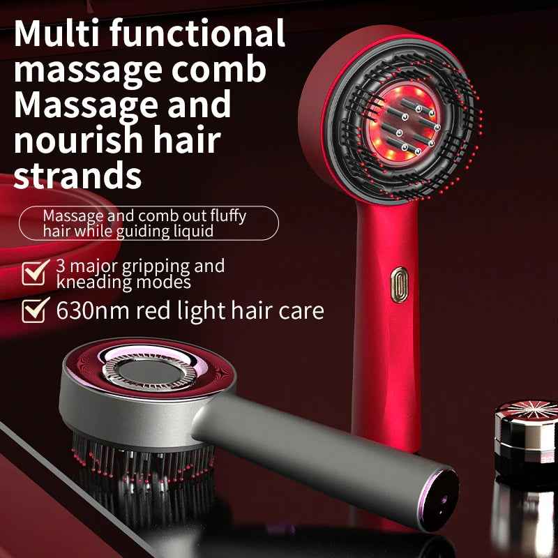 Red Light Scalp Massage Comb con Vibracion y Dispensador