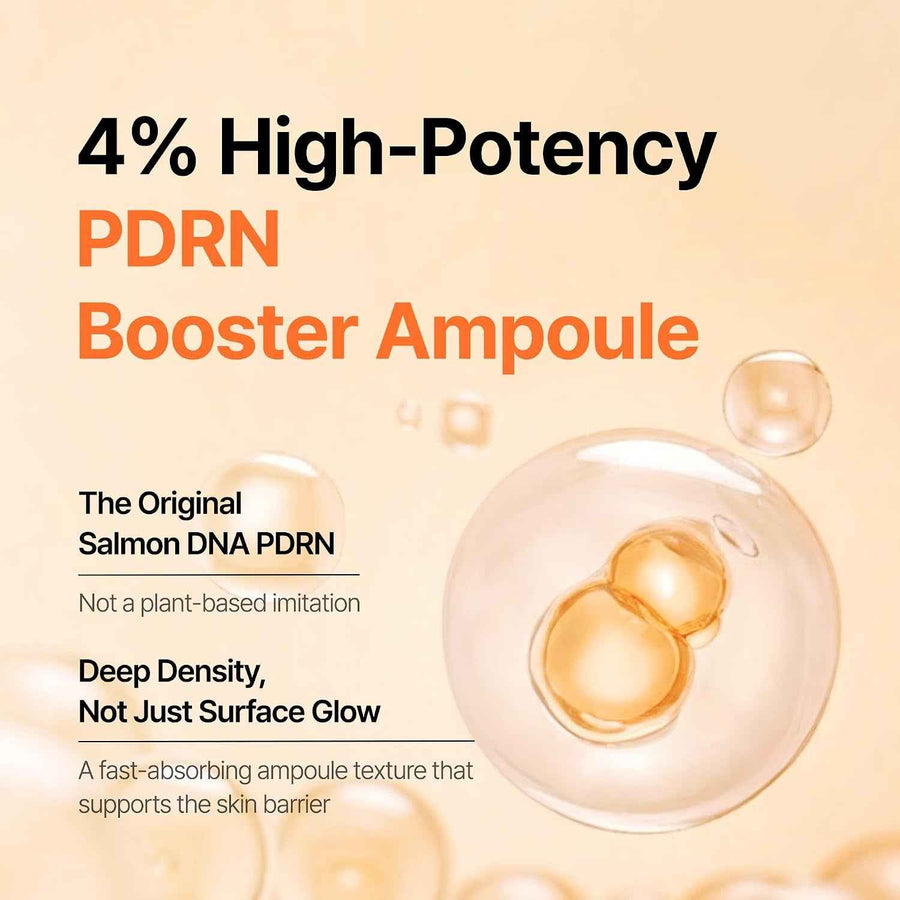 Sérum PDRN de ADN de salmón Derma Factory frasco completo con gotero.