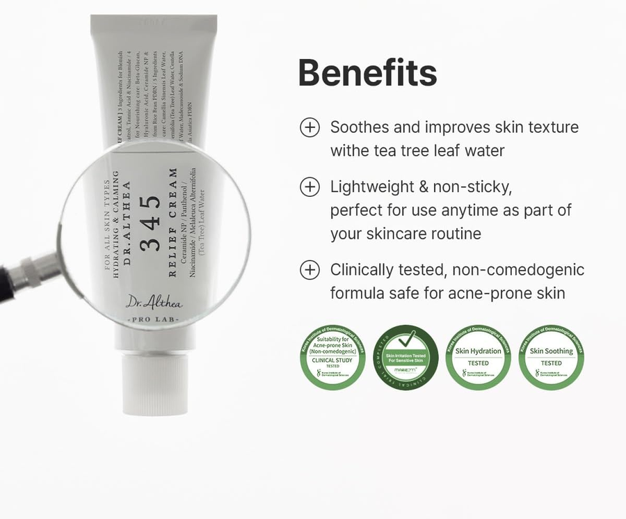 Crema Calmante Dr.Althea 345 Relief para una piel calmada e hidratada