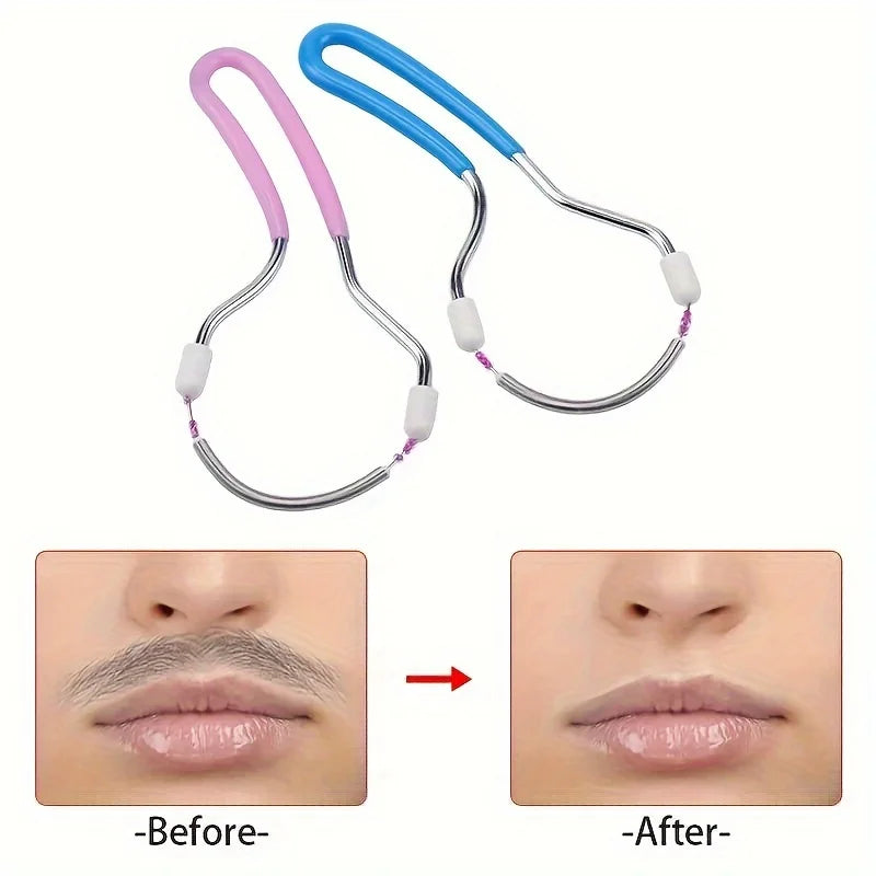 Epilador Facial de Resorte antes y después en la piel