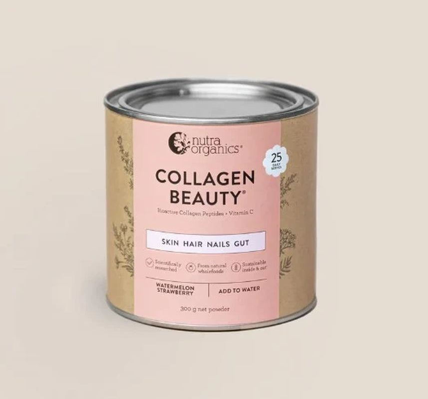 Collagen Beauty Nutra Naturals mezclado en un batido.