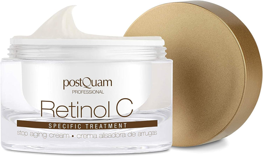 Postquam Retinol C Crema Antiarrugas aplicación sobre el rostro