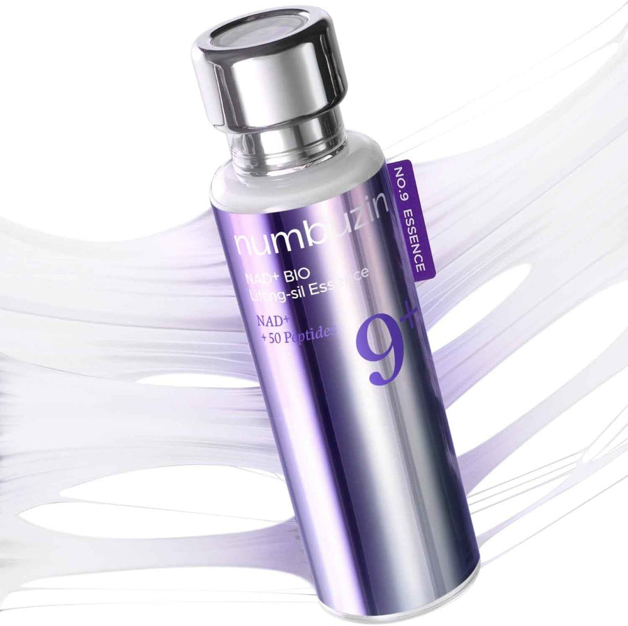 Numbuzin No.9 Essence frasco de vidrio sobre fondo neutro