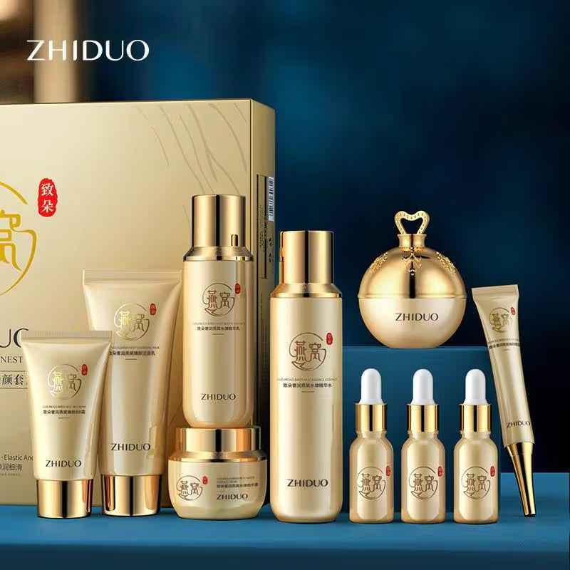 Set de Skincare con Niacinamida HIISEES sérum y esencia hidratante.