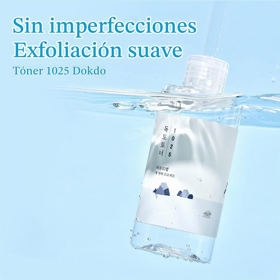 Tónico de Agua de Mar Profundo Round Lab detalle del envase y la tapa.