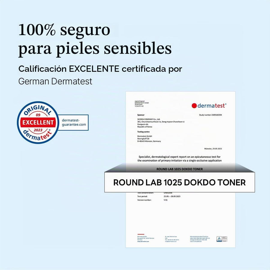 Tónico de Agua de Mar Profundo Round Lab ingredientes destacados del producto.