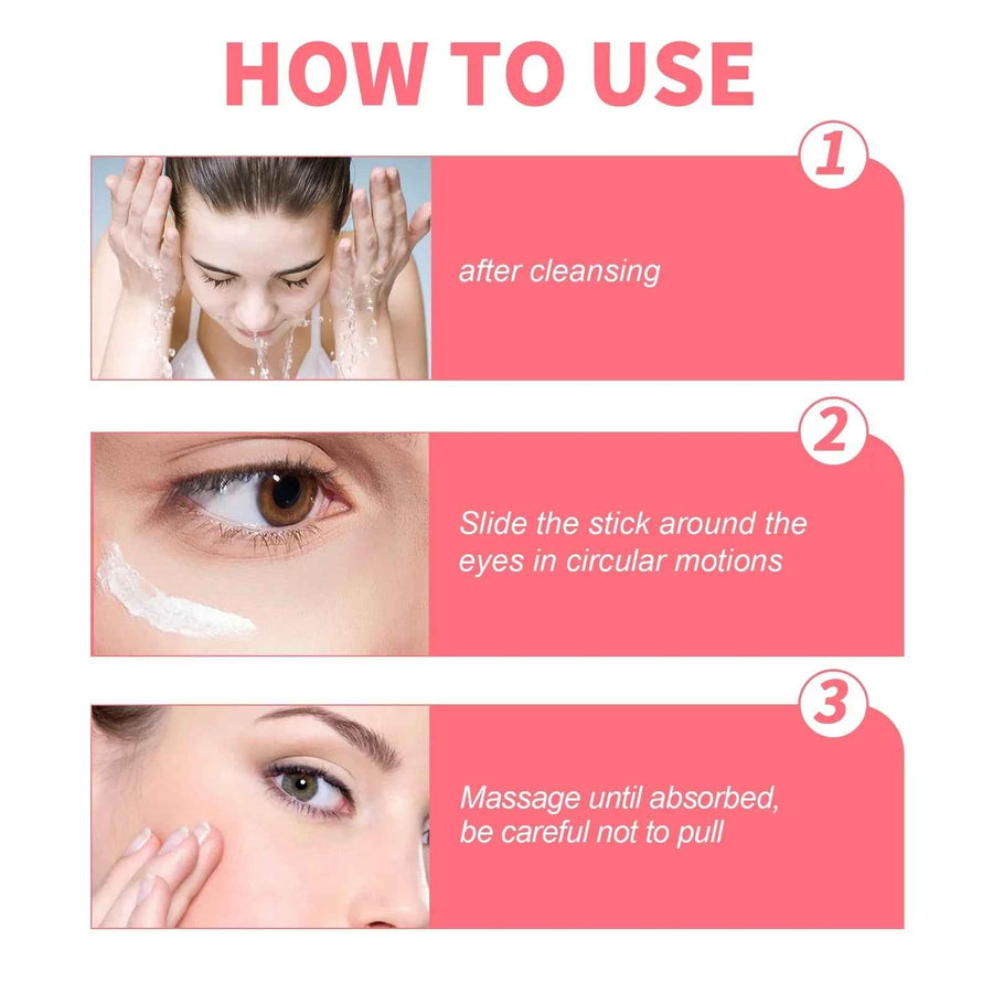 Stick Contorno de Ojos Retinol EELHOE ingredientes destacados en el empaque.