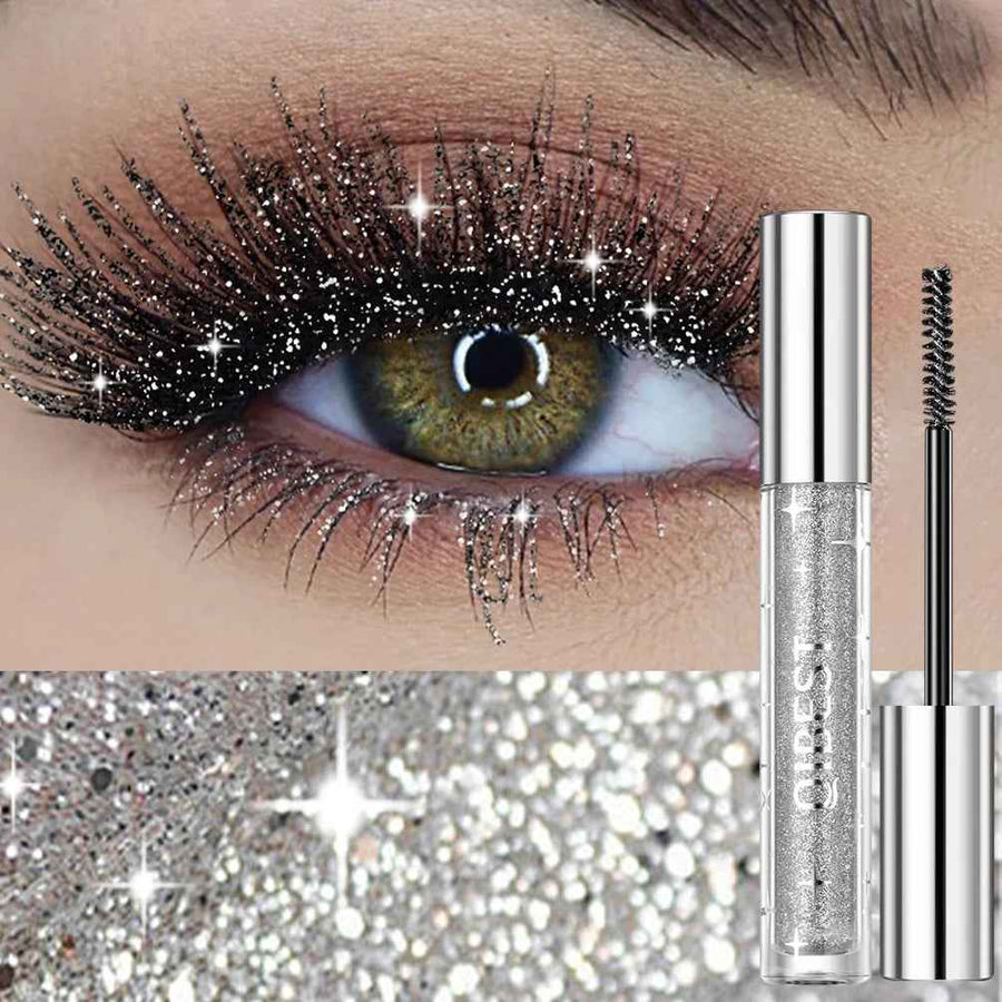 Mascara de Pestañas con Purpurina Efecto Diamante