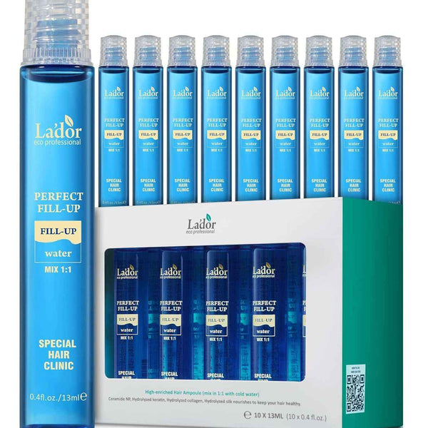 Tratamiento capilar de queratina Lador Perfect Hair Fill-Up envase frontal.
