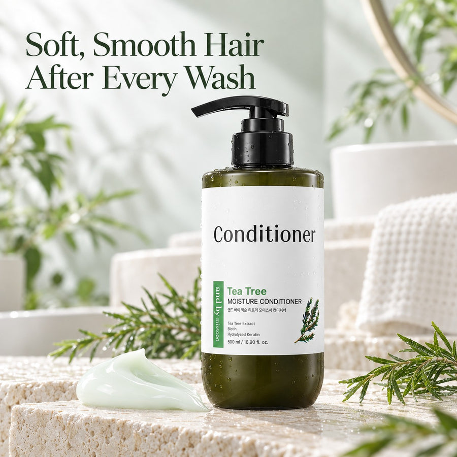 Acondicionador Mixsoon Tea Tree, envase con su caja