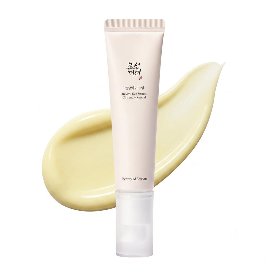Kit Diario Beauty of Joseon: sérum de ojos Revive Eye Serum Ginseng + Retinal de 30 ml con su textura