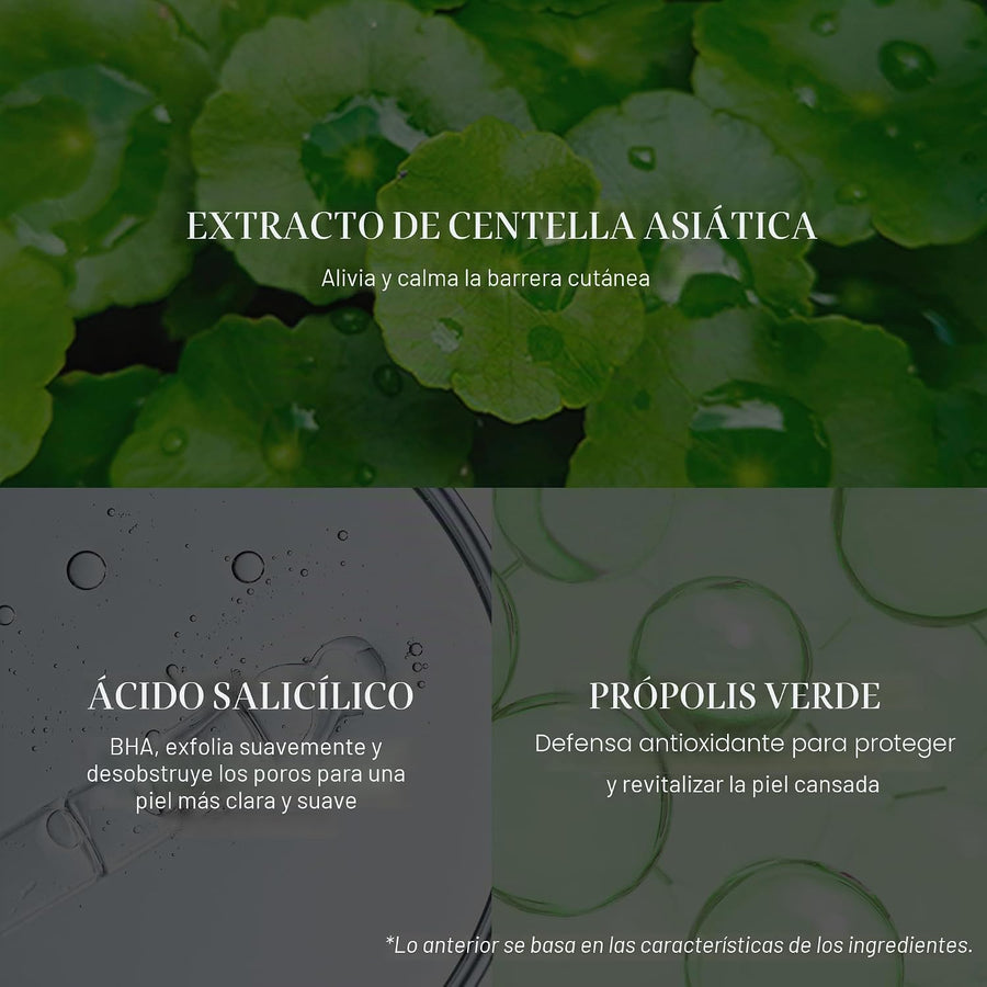 Almohadillas Tónicas Cica Mild VT Cosmetics textura del tónico saturado.
