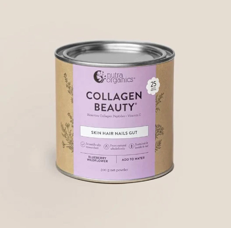 Collagen Beauty Nutra Naturals tabla nutricional del producto.