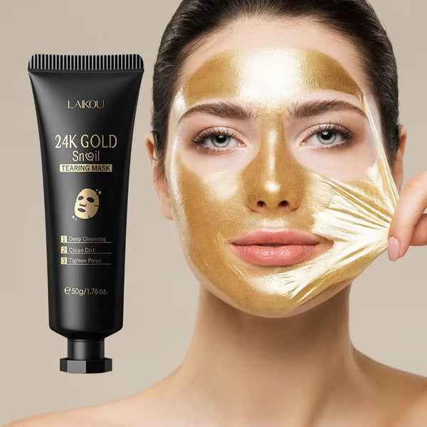 Mascarilla Peel Off Oro 24K LAIKOU envase frontal del producto.