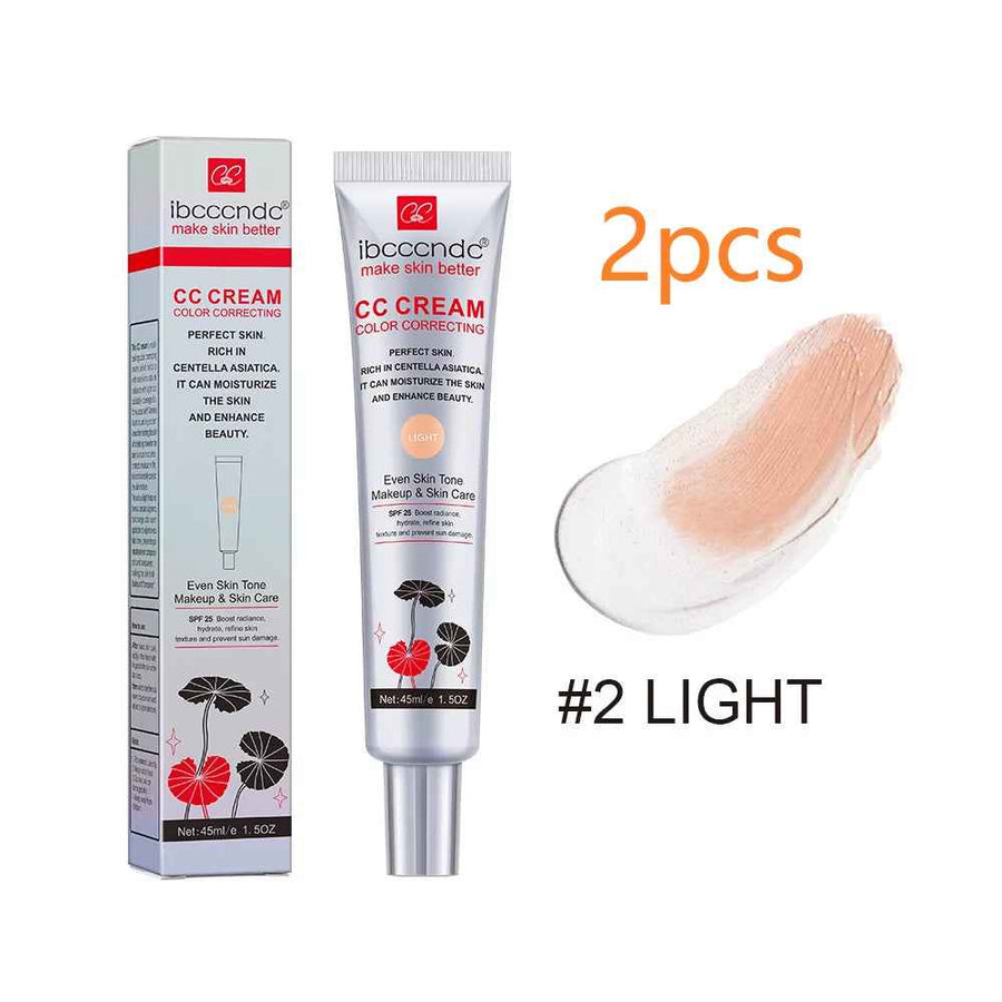 CC Cream Correctora con Centella Asiática 45 ml textura de cobertura ligera.