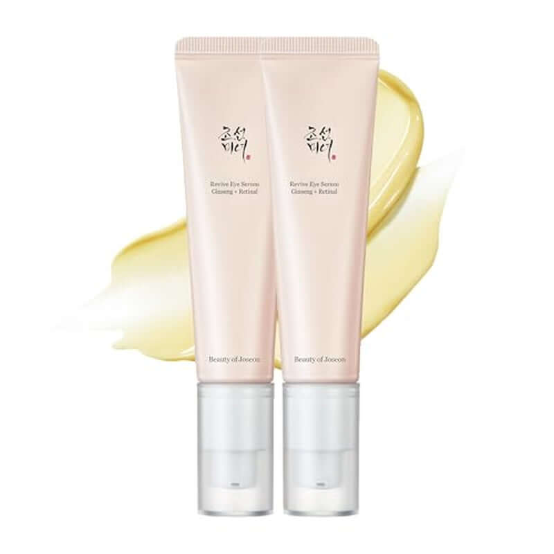 Dúo de sérum y esencia de ginseng Ginseng Essence Water y Revive Eye Serum.
