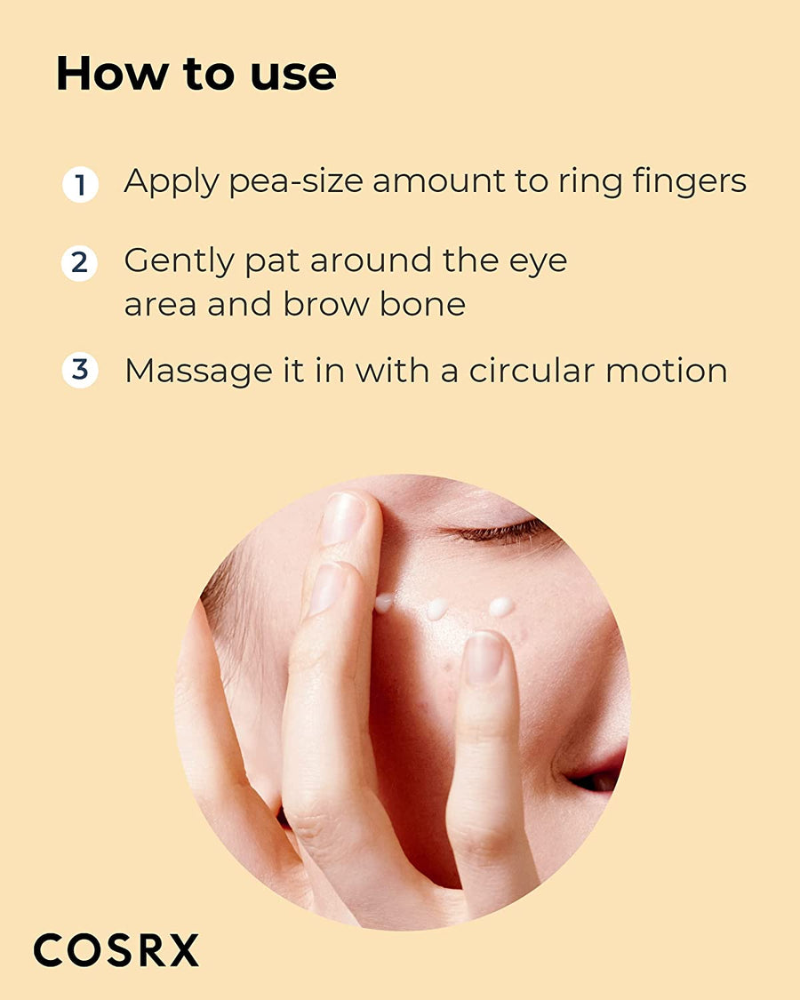 Crema Contorno de Ojos con Caracol COSRX ingredientes destacados del producto.