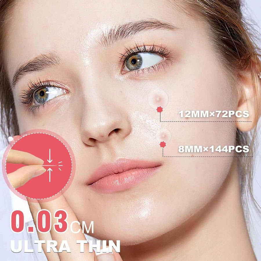 Parches Anti-Granos Hidrocoloide grosor ultra fino de 0,03 mm.