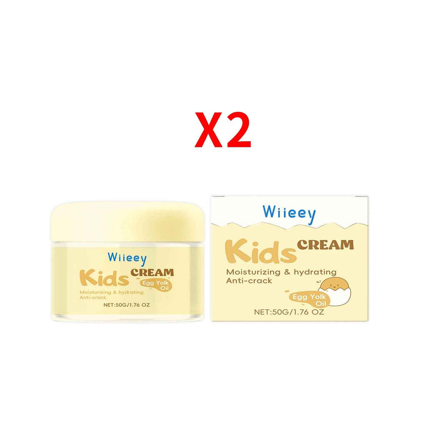 Crema Facial Infantil Hidratante Wiieey composición editorial del producto.
