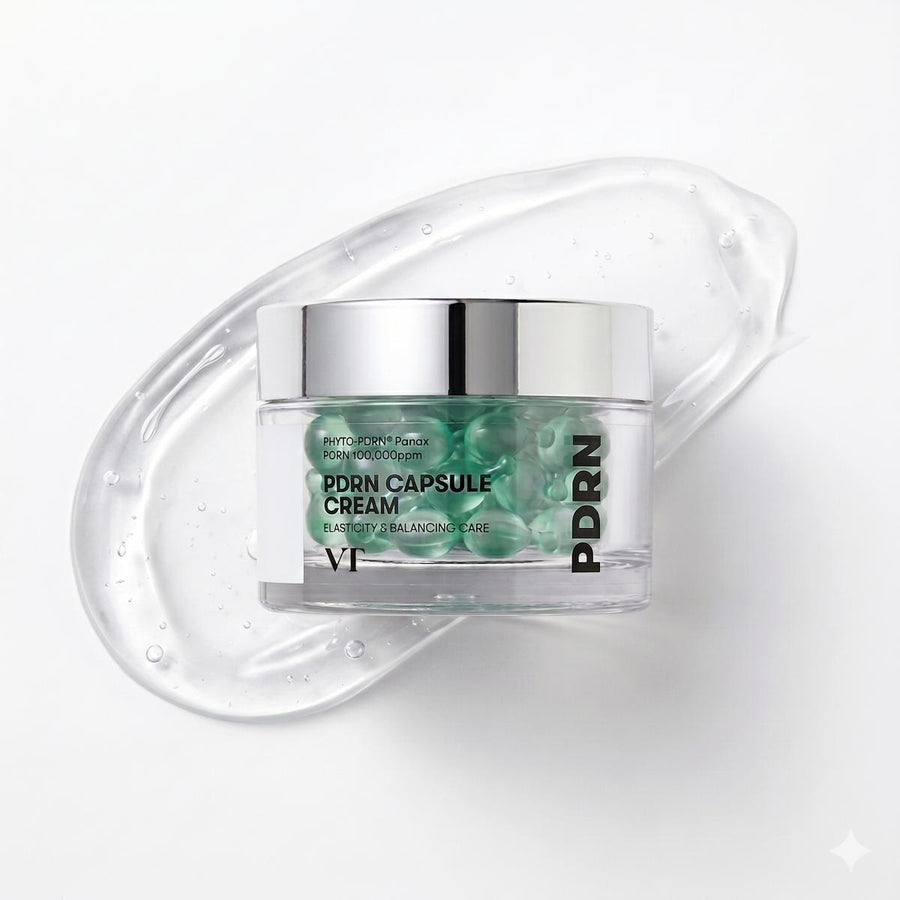 Kit Reedle PDRN VT: crema de cápsulas PDRN Capsule Cream 100 de 50 ml sobre su gel