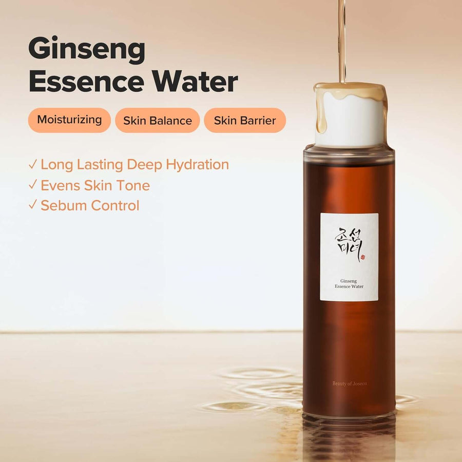 Dúo de sérum y esencia de ginseng packaging coreano de Beauty of Joseon.