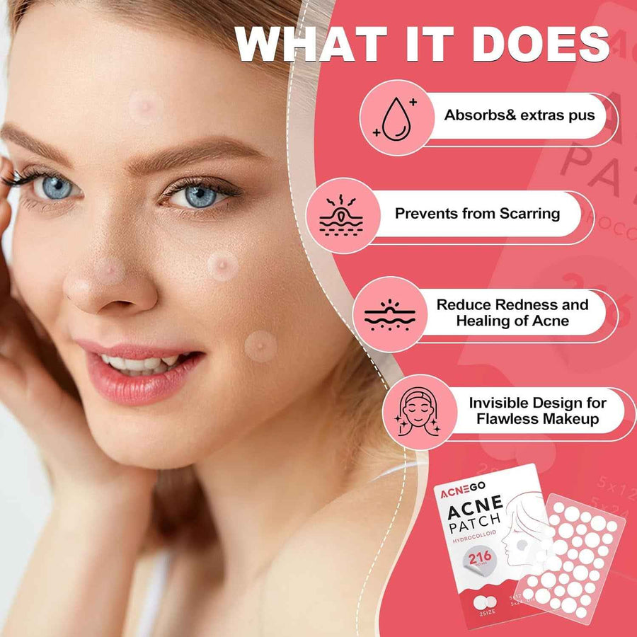 Parches Anti-Granos Hidrocoloide beneficios: absorbe, previene, calma y disimula.