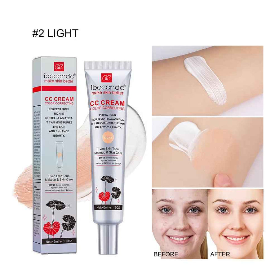 CC Cream Correctora con Centella Asiática 45 ml composición editorial del producto.