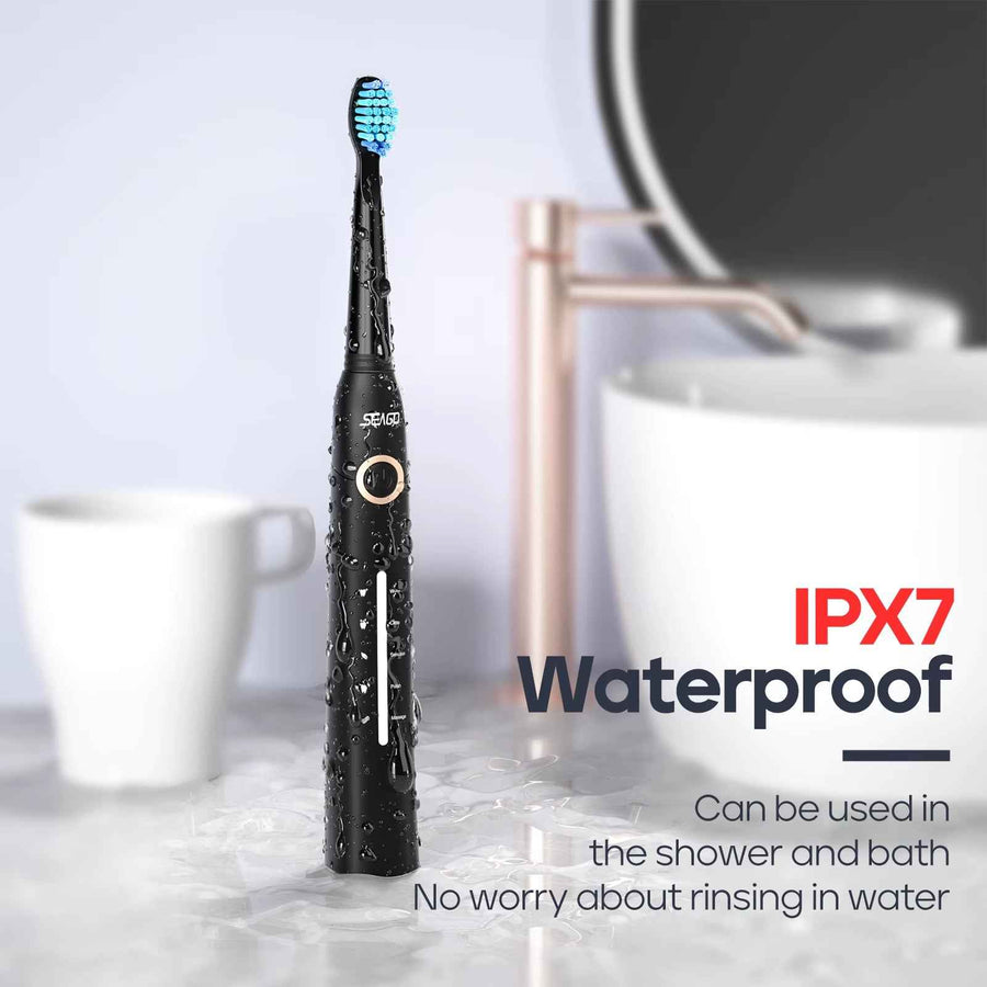 SEAGO SG 958 Electric Toothbrush con 10 Cabezales