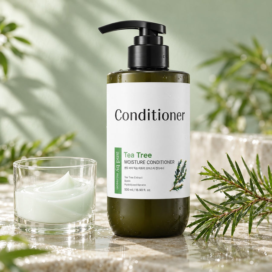 Acondicionador Mixsoon Tea Tree, textura cremosa