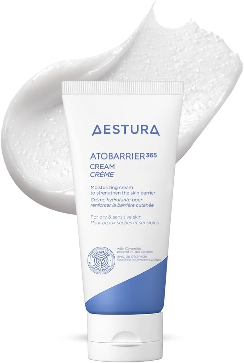 Crema con Ceramida Hidratante 120 Horas Aestura textura de la fórmula.