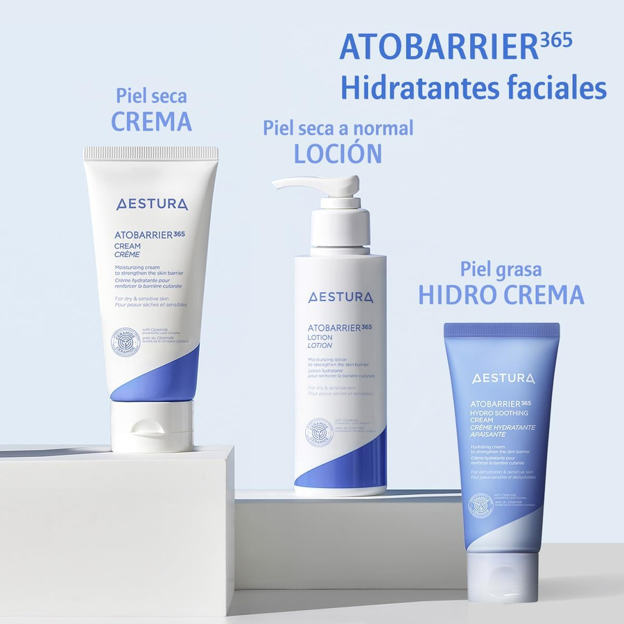 Crema con Ceramida Hidratante 120 Horas Aestura cápsulas visibles de ceramida.