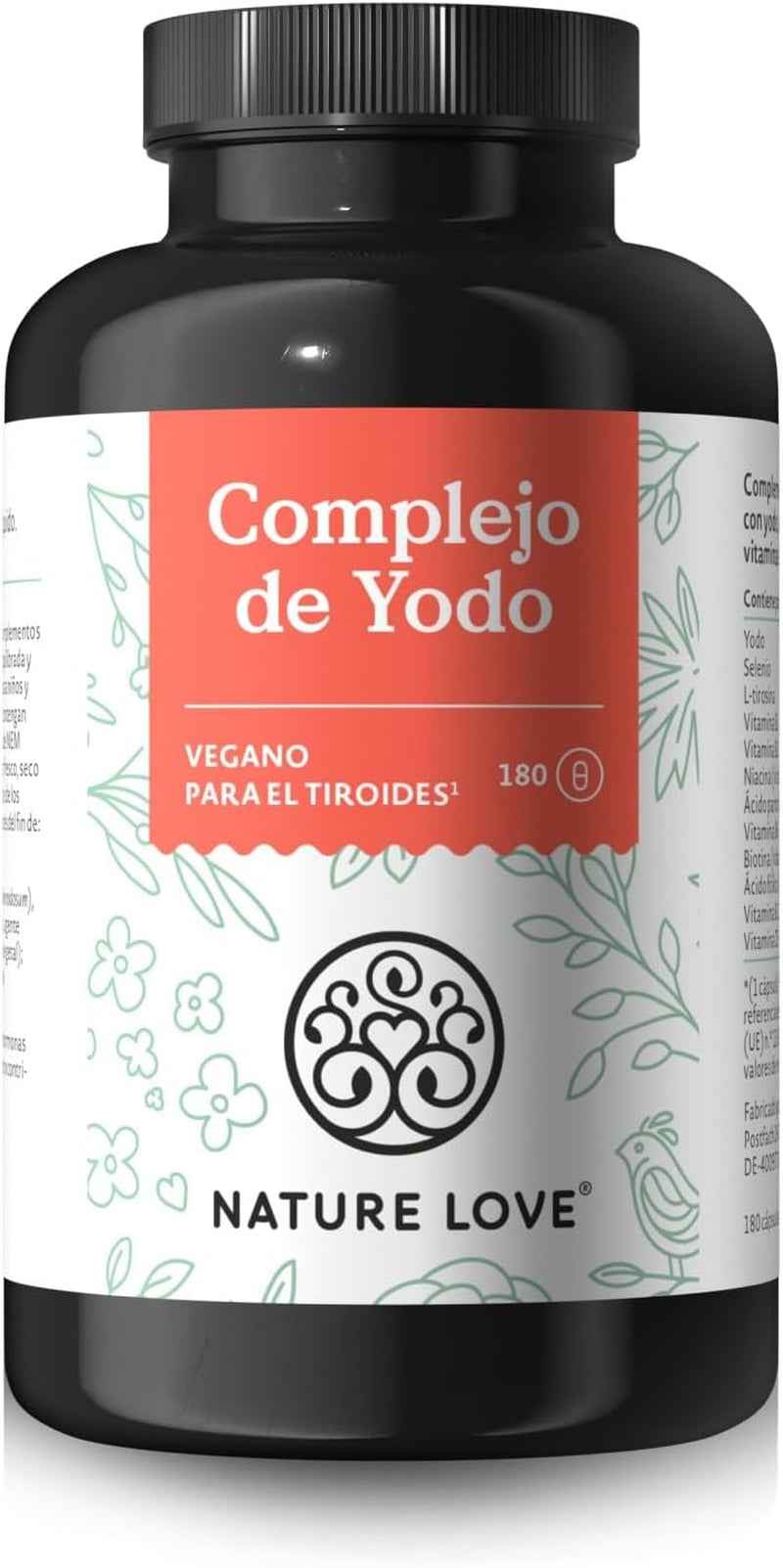 Complejo de Yodo Nature Love envase frontal del bote