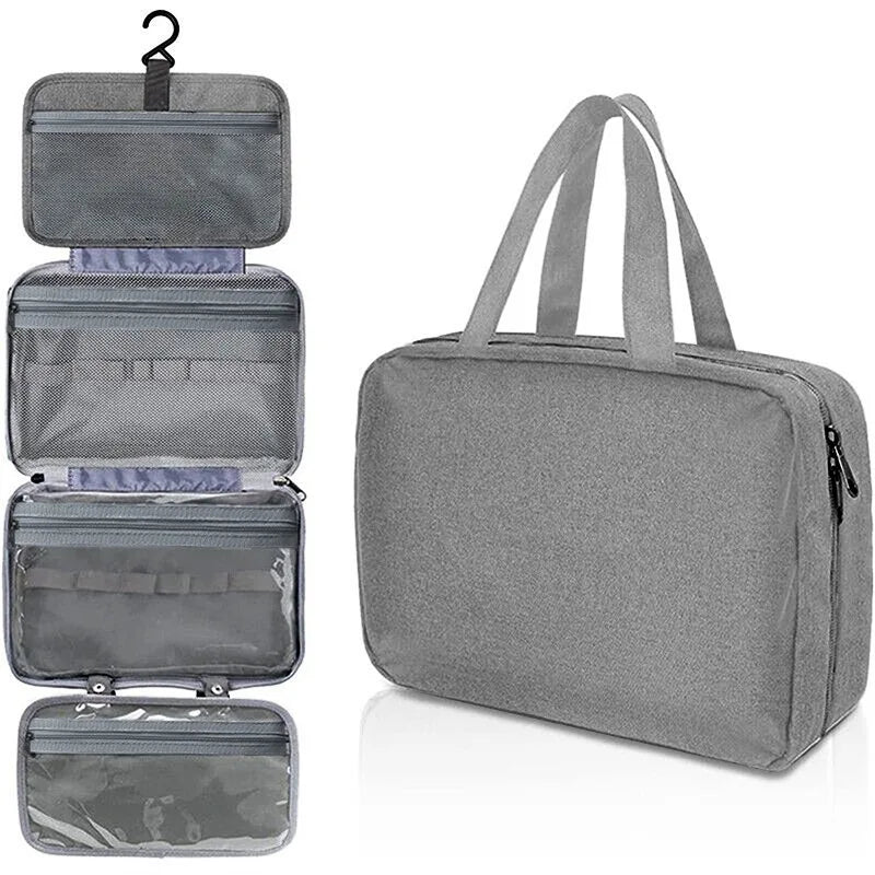 Neceser Colgante Impermeable de Viaje detalle de la textura del material PU.