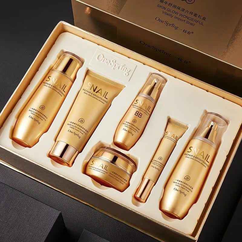 Set de Skincare con Niacinamida HIISEES crema facial y crema de ojos.