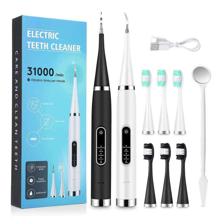 Limpiador Dental Eléctrico cabezal de acero inoxidable