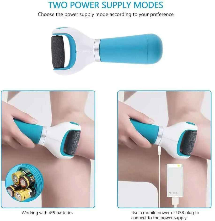 Exfoliador Eléctrico de Pies: lima recargable para pedicura