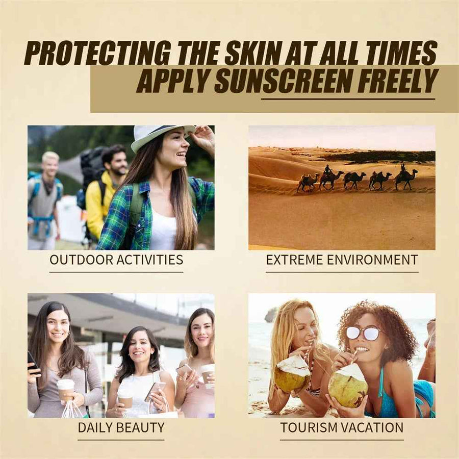 Crema Solar Facial SPF 50 con Arroz JAYSUING textura ligera sobre la piel.