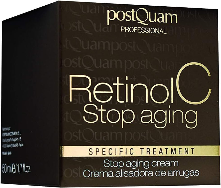 Postquam Retinol C Crema Antiarrugas detalle de la etiqueta